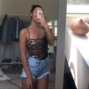 Nasty Gal Cheetah Print Bodysuit